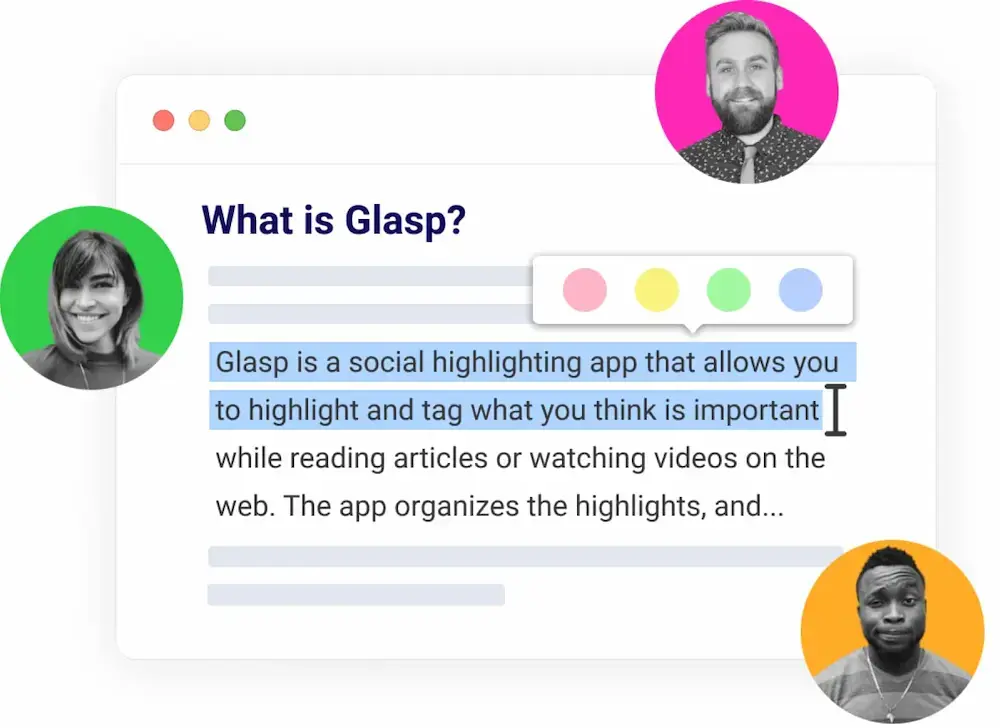 افزونه Glasp AI برای Chrome، برجسته کردن و برچسب‌گذاری متن کلیدی در مقالات و ویدیوها برای سازماندهی و فراخوانی ساده.