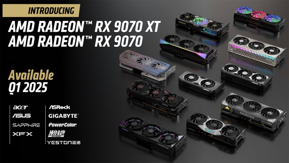 خط Radeon RX 9070 شامل شتاب دهنده های هوش مصنوعی است.