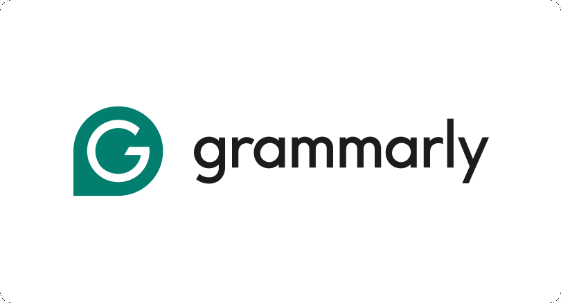 آرم Grammarly با یک نماد 